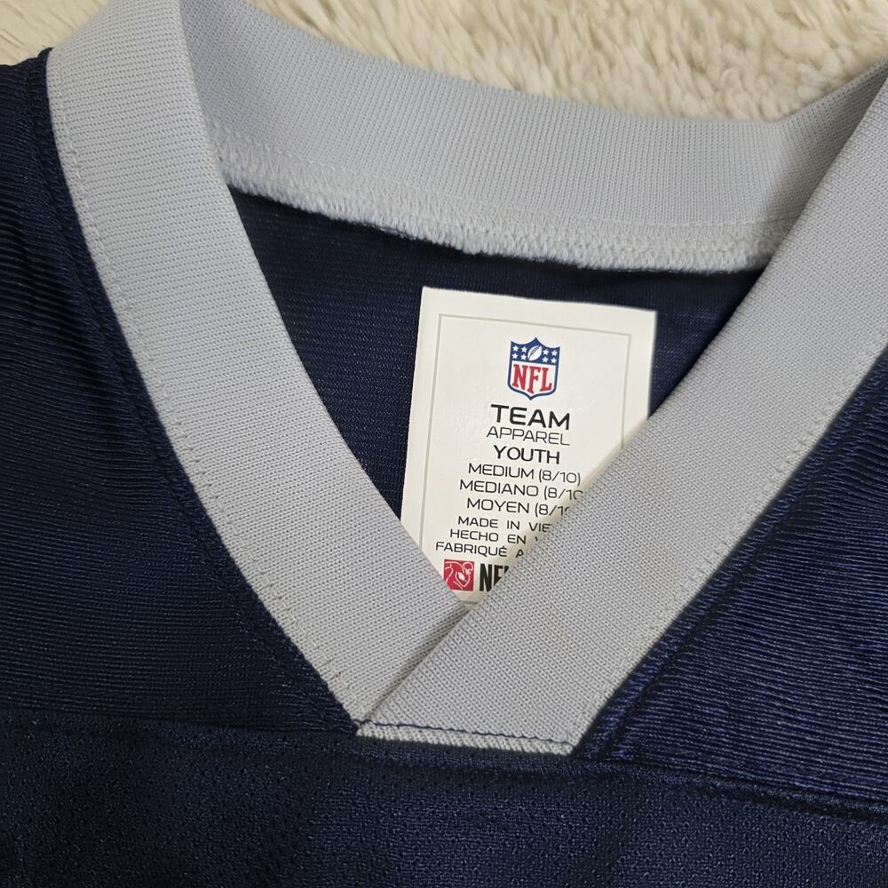 Seattle Seahawks Jersey DK Metcalf NFL Team Apparel Blue Boys Youth Medium 8/10 - Picture 3 of 3